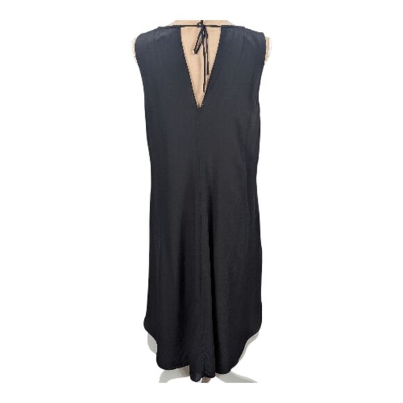 EILEEN FISHER Layered 100% Silk Dress Minimalist Modern Contemporary Medium - Picture 3 of 8